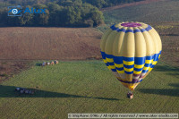 Air balloon in the landing phase
