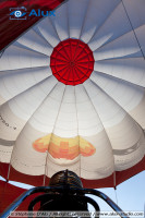 Burners and view from the balloon inside